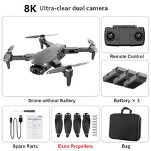 Load image into Gallery viewer, New L900 Pro Drones 8K HD Dual Camera GPS 5G WIFI FPV Quadcopter Brushless Motor RC Distance 3km Professional Drone VS SG108