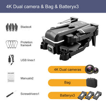 Load image into Gallery viewer, 2021 KK1 Mini Drone 4K Hd Dual Camera Height Keeping Drones Wifi Fpv Foldable Professional Helicopter
